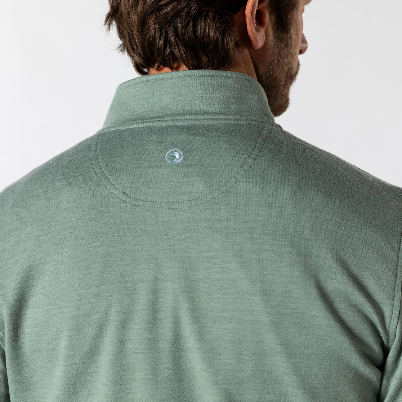 Dunmore Performance 1/4 Zip Pullover - Shadow Green Heather