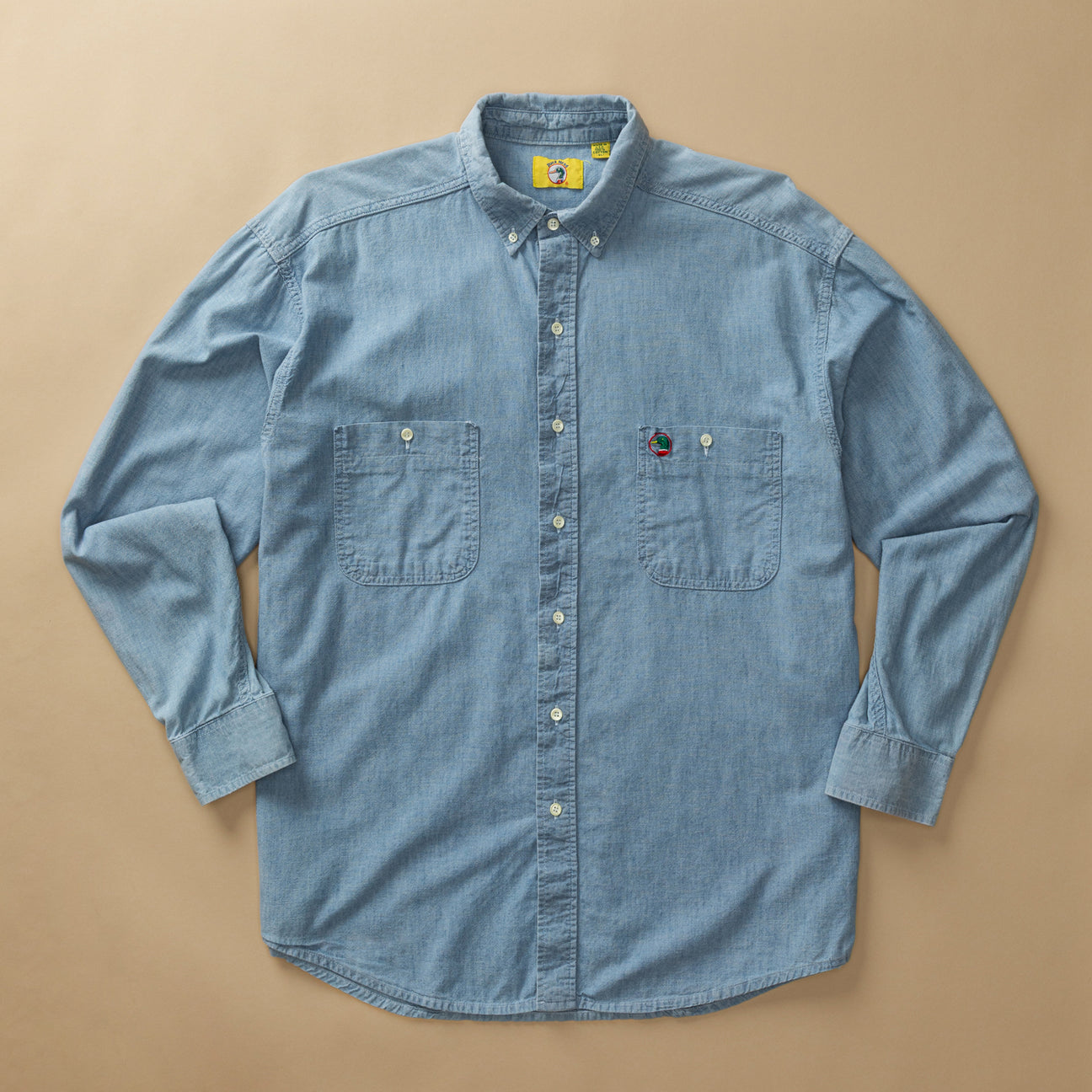 Cotton Chambray Sport Shirt XL - Duck Head Vintage