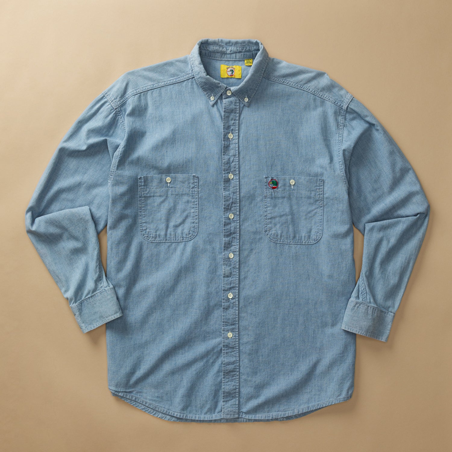 Cotton Chambray Sport Shirt XL - Duck Head Vintage