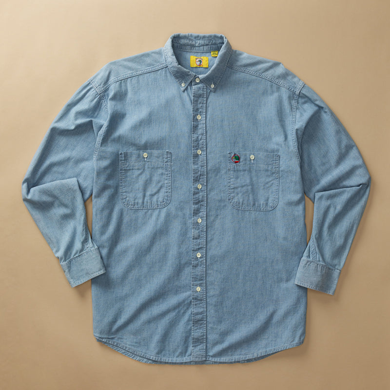Cotton Chambray Sport Shirt XL - Duck Head Vintage