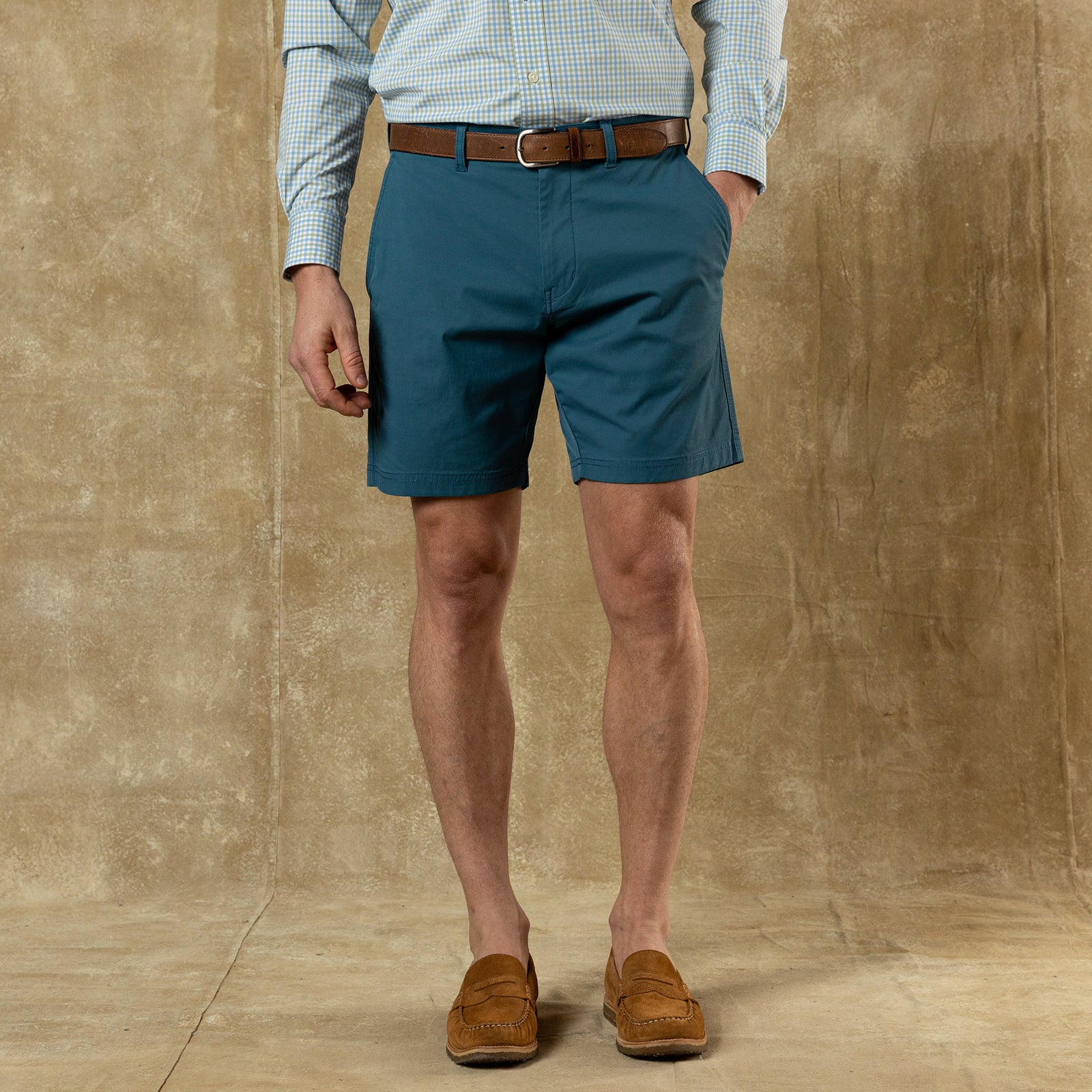 8" Harbor Performance Short - Teal Blue