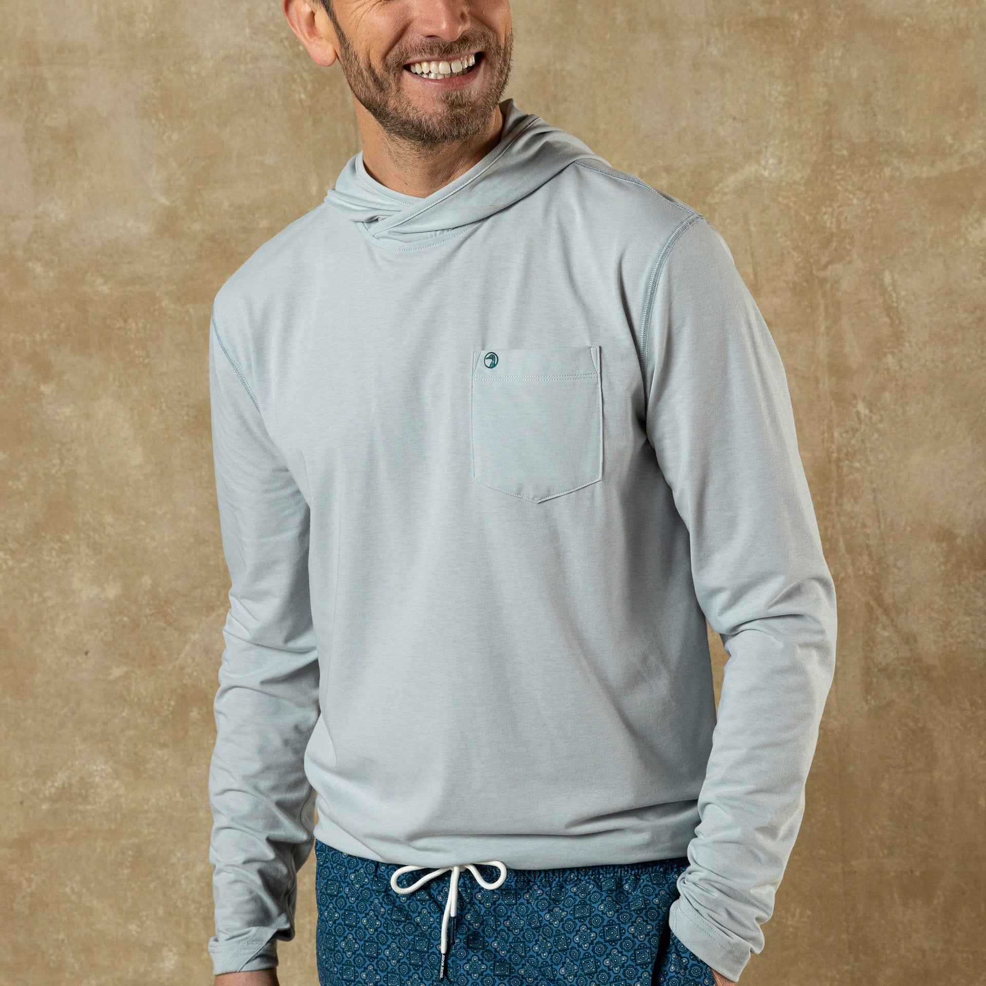 Windward Performance Hooded T-Shirt - Blue Dawn Heather