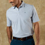 Hanover Pima Cotton Pique Polo - Heather Blue