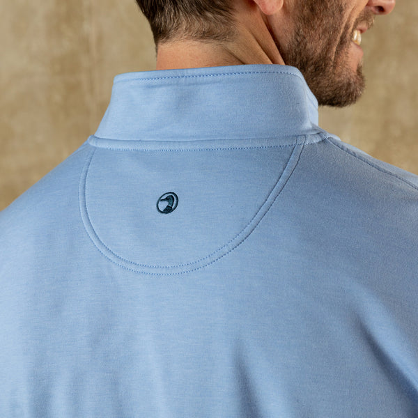 Dunmore Performance 1/4 Zip Pullover - Serenity Blue Heather