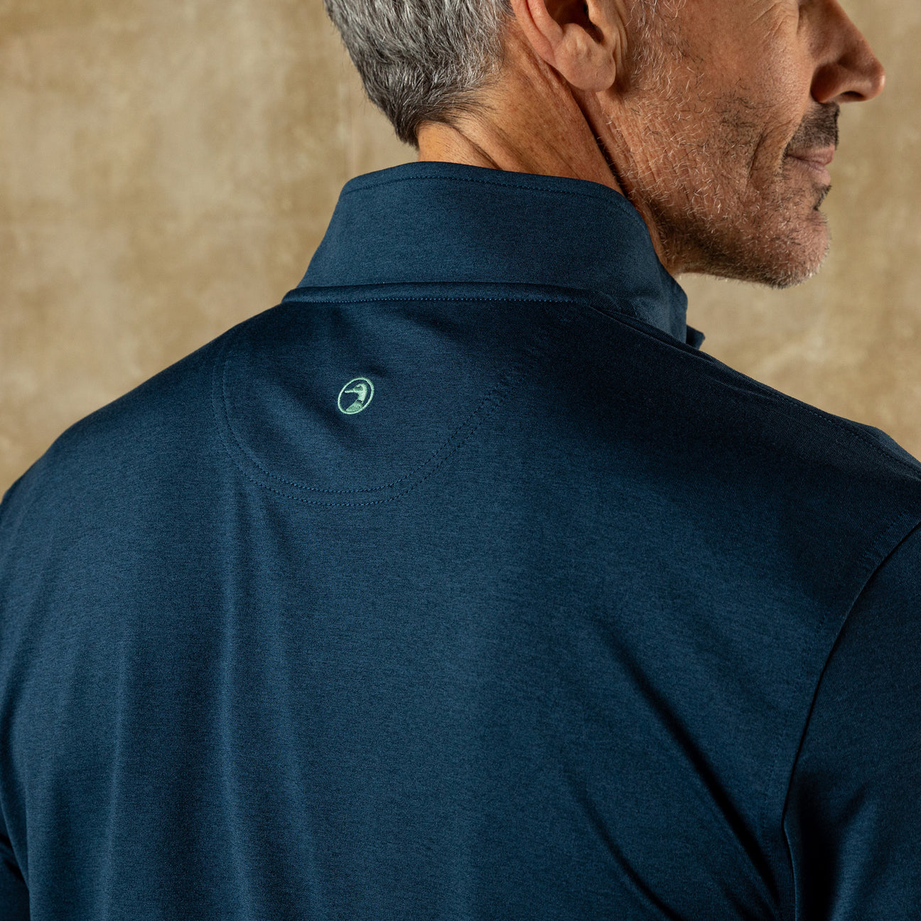 Long Drive Performance 1/4 Zip Pullover - Mallard Blue Heather