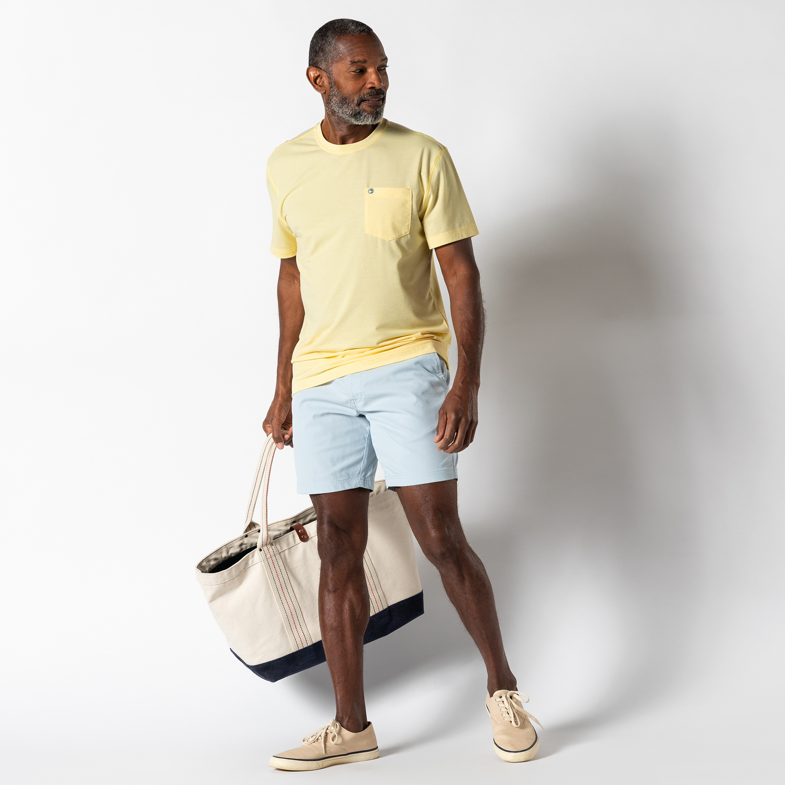 Windward Short Sleeve Performance T-Shirt - Pale Yellow Heather