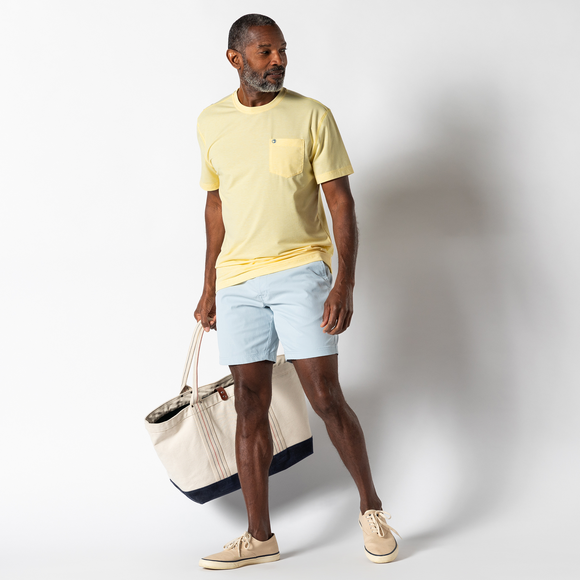 Windward Short Sleeve Performance T-Shirt - Pale Yellow Heather