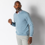 Buckley Jersey V-Neck Sweater - River Blue