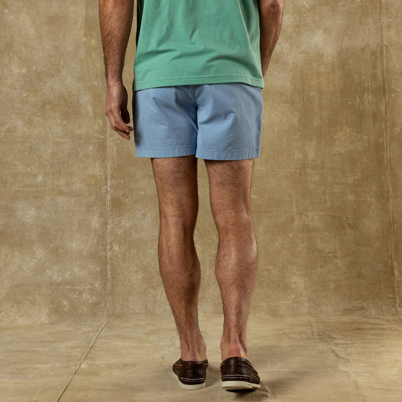 5" Gold School Chino Short - Chambray Blue