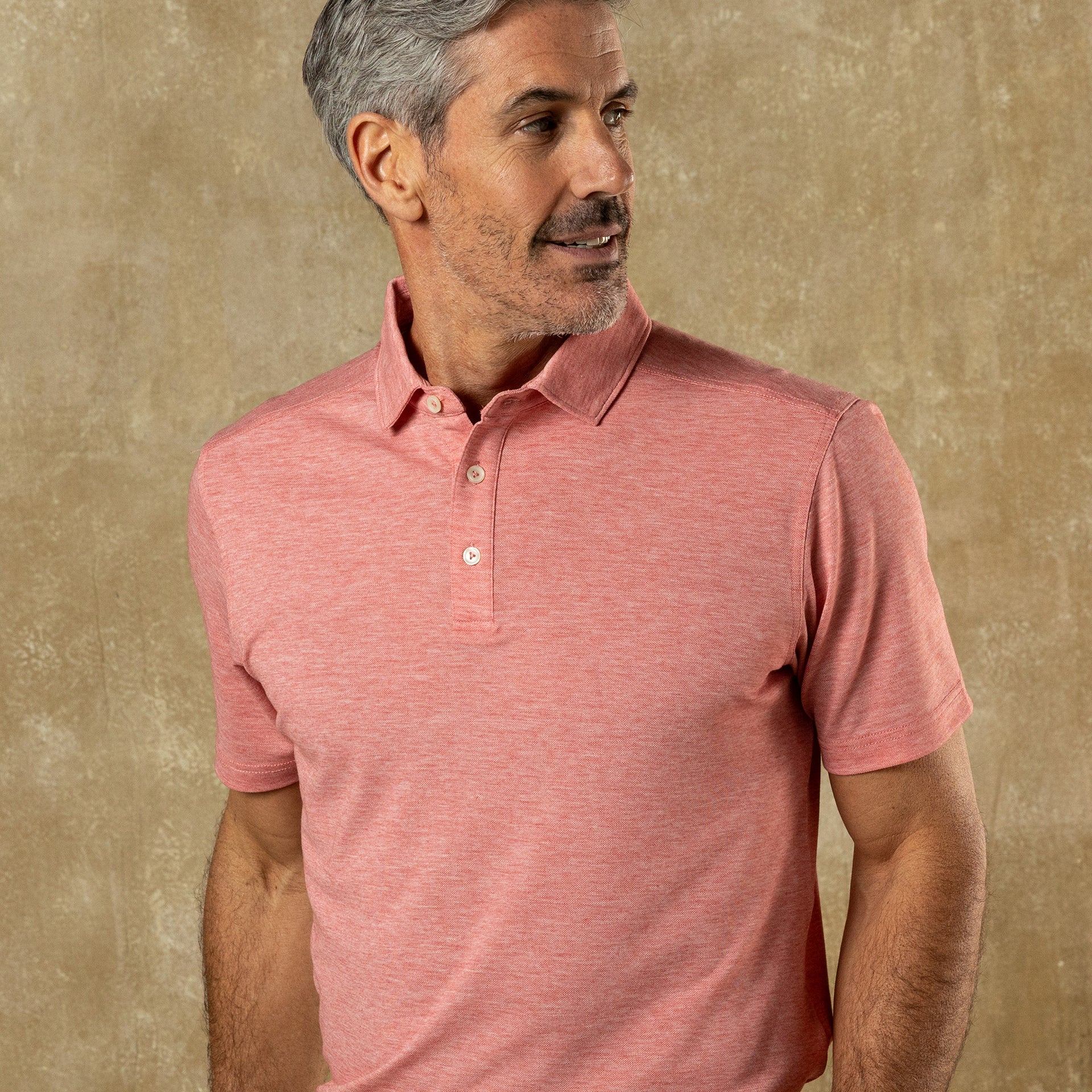 Summerford Performance Pique Polo - Classic Red Heather