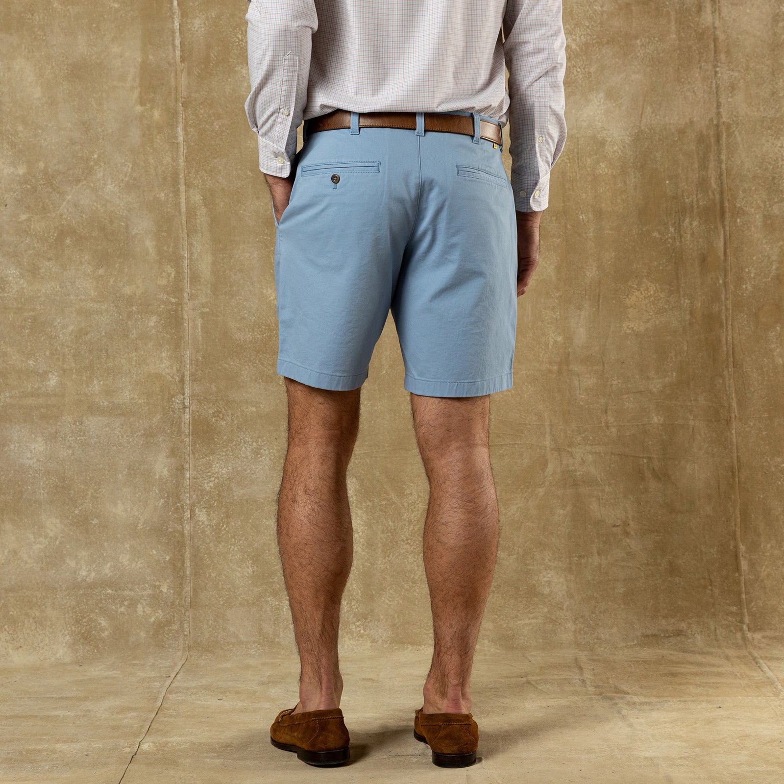 9" Gold School Chino Short - Chambray Blue