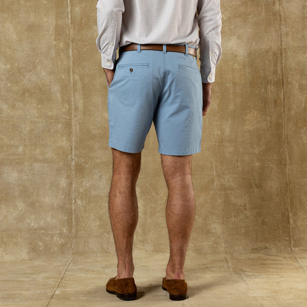 9" Gold School Chino Short - Chambray Blue