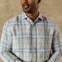 Linen Poplin Sport Shirt - Chaplin Plaid - Sandstone