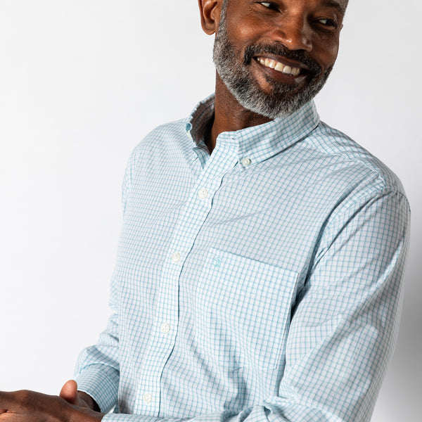 Performance Poplin Sport Shirt - Casey Plaid