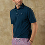 Hanover Pima Cotton Pique Polo  - Mallard Blue