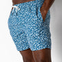 6" Print Sailport Swim Short - Shadow Blue