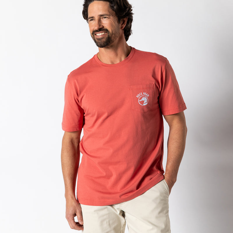 Sure Sign Short Sleeve T-Shirt - Sunwashed Red