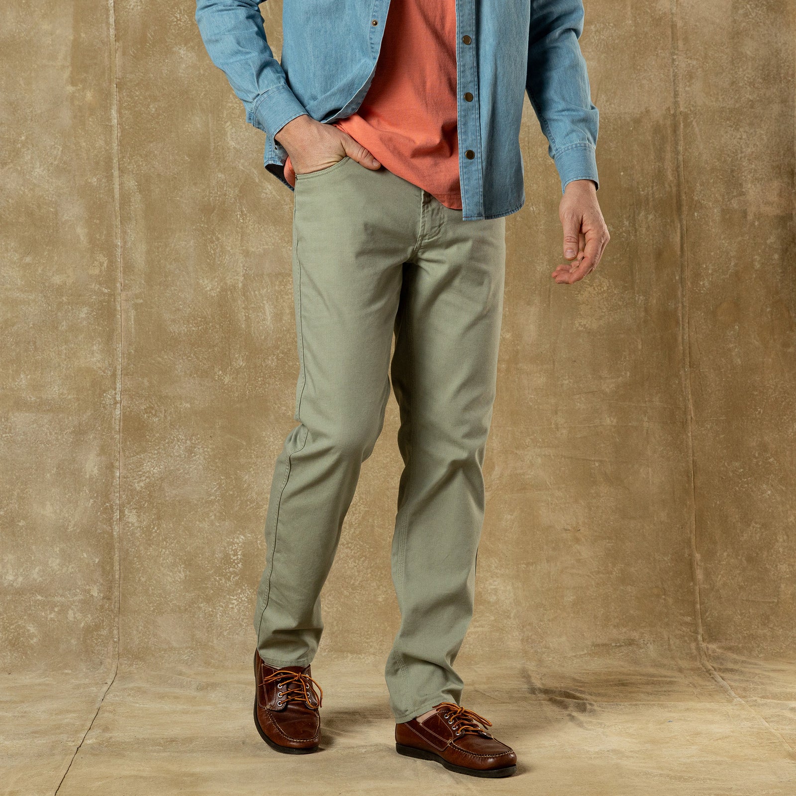 Field Canvas Five-Pocket - Slate Green