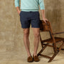 7" Gold School Linen Chino Short - Navy