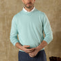 Henson Jersey Crewneck Sweater - Pastel Blue Heather