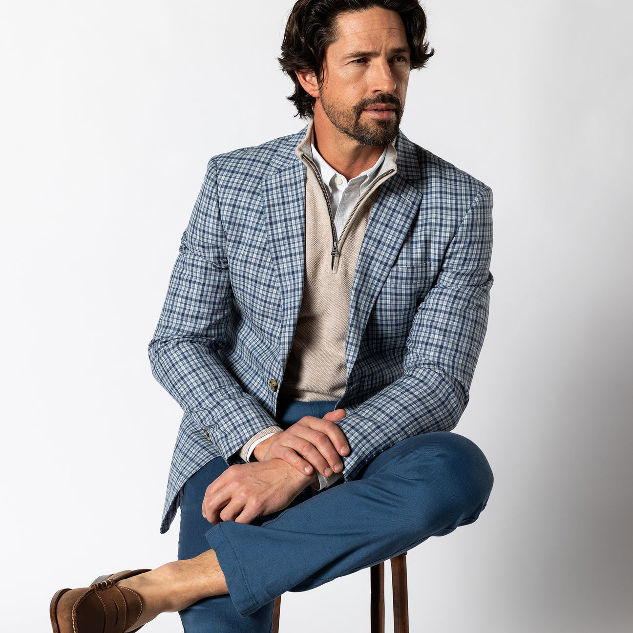 Colton Pique 1/4 Zip Sweater