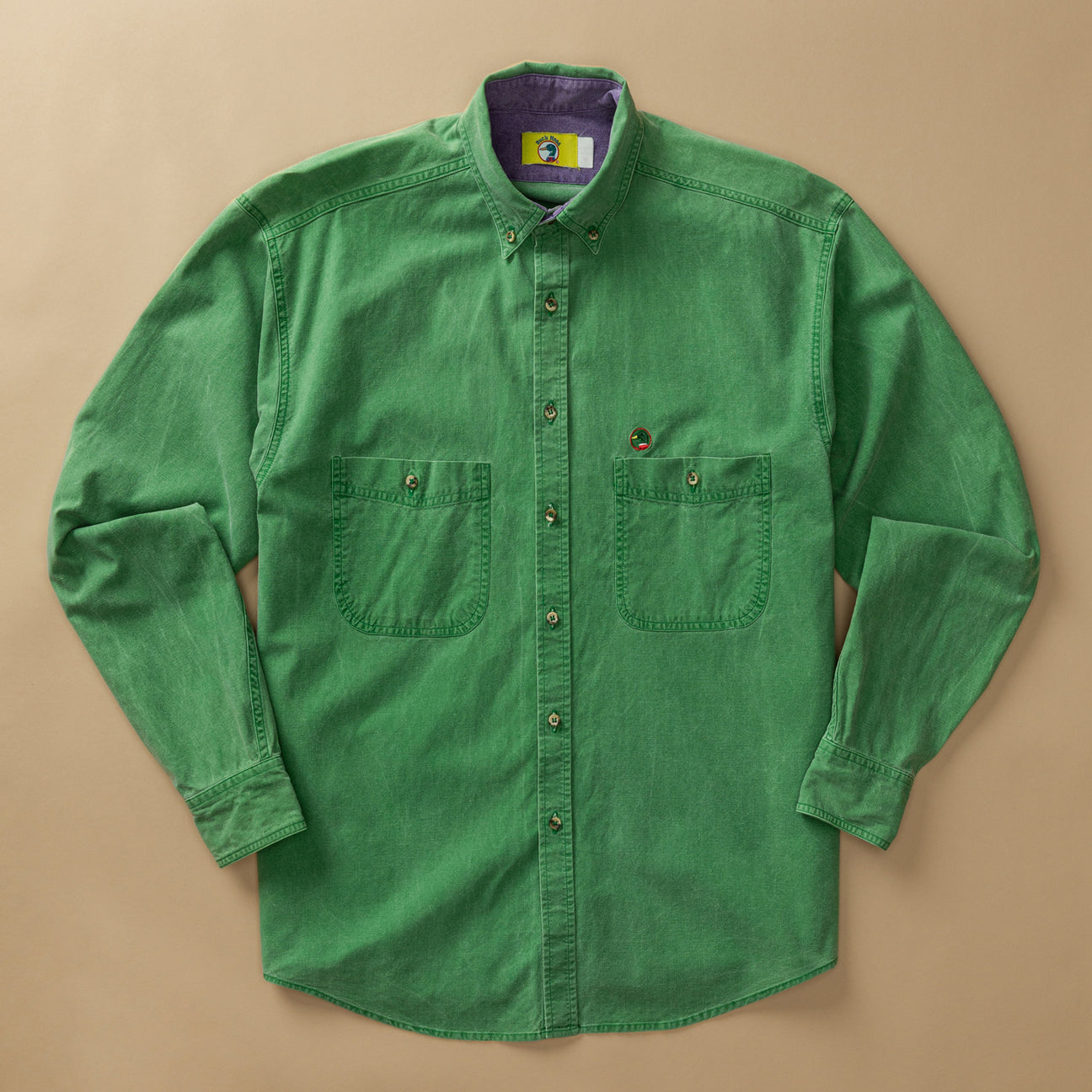 Garment Dyed Cotton Sport Shirt M - Duck Head Vintage