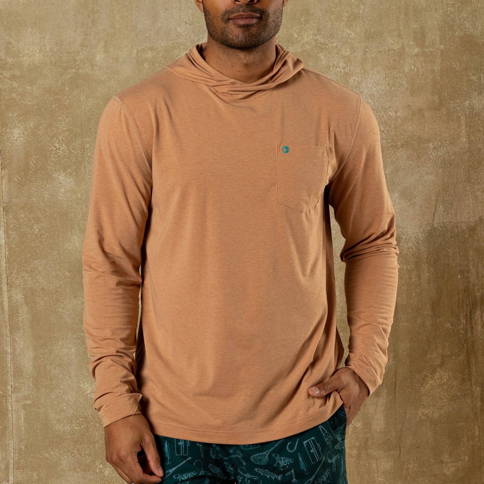 Windward Performance Hooded T-Shirt - Clay Heather