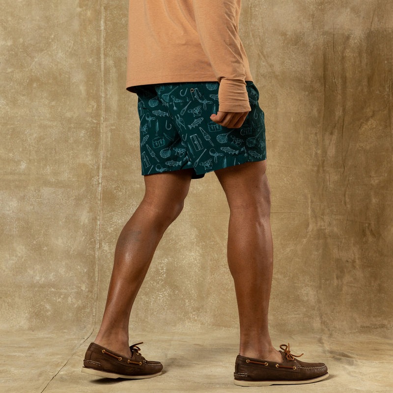 6" Sailport Swim Short - Midnight Teal