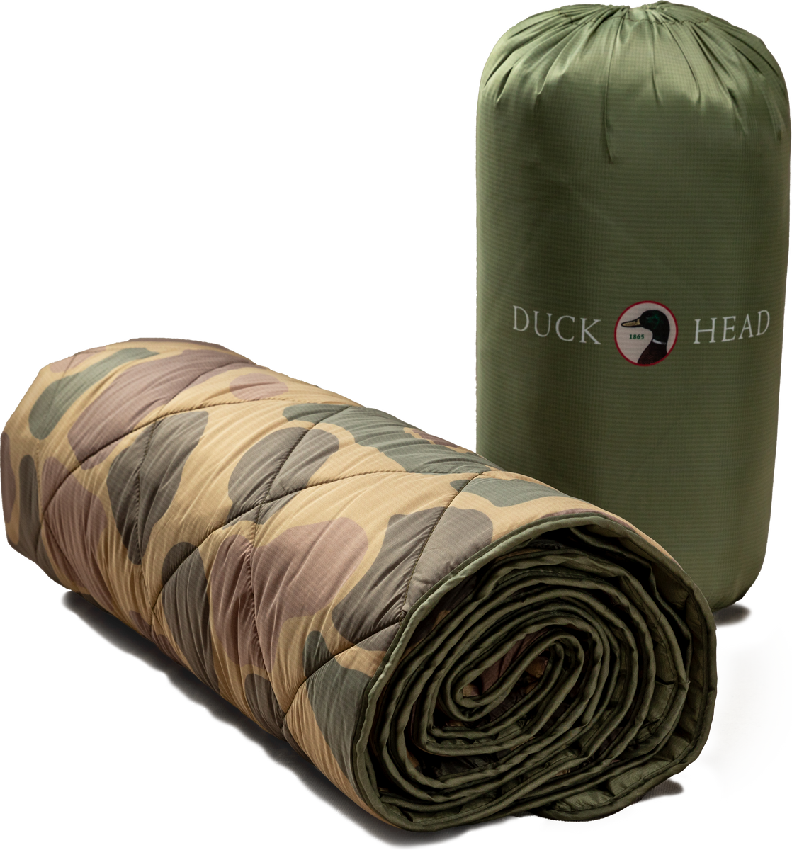 Camo Quilted Outdoor Blanket Duck Head
