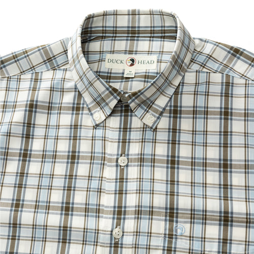 Hemming Plaid Performance Poplin Sport Shirt