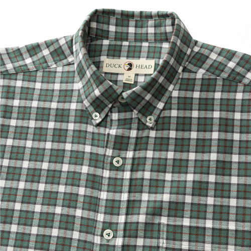 Barron Plaid Cotton Flannel Sport Shirt