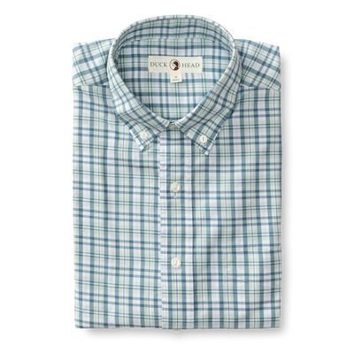 Dowling Plaid Cotton Twill Sport Shirt