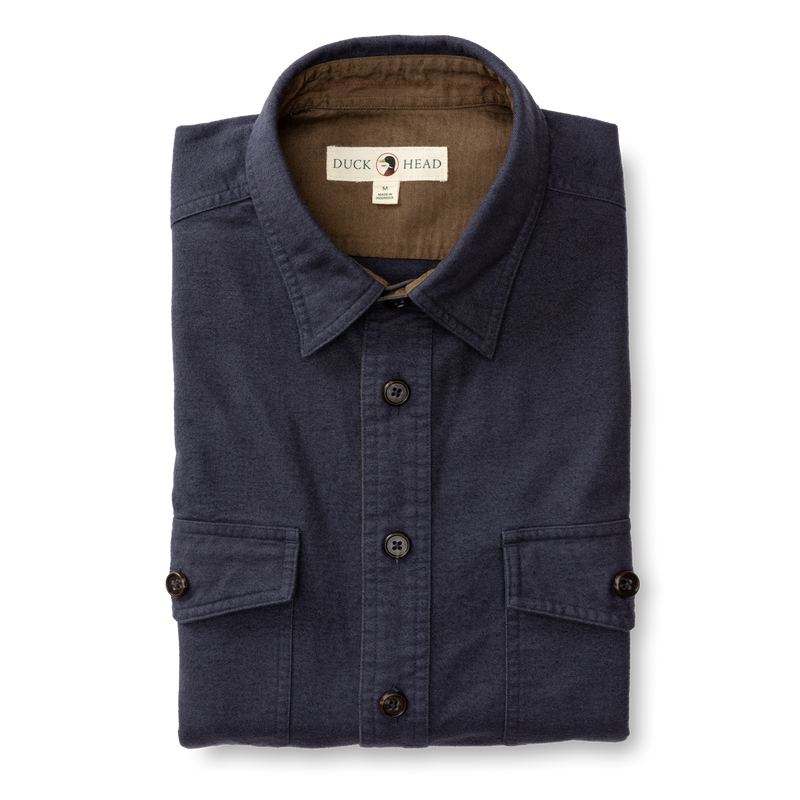 Slater Moleskin Overshirt - Naval Grey