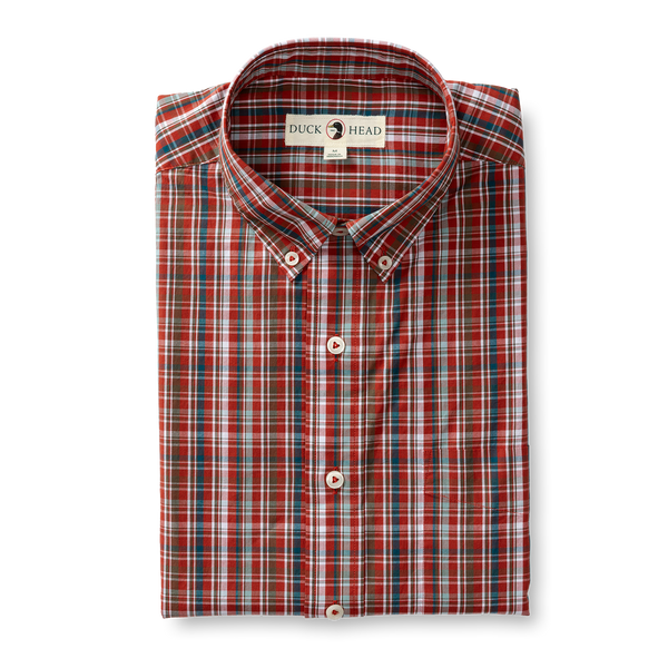 Watkins Plaid Cotton Poplin Sport Shirt