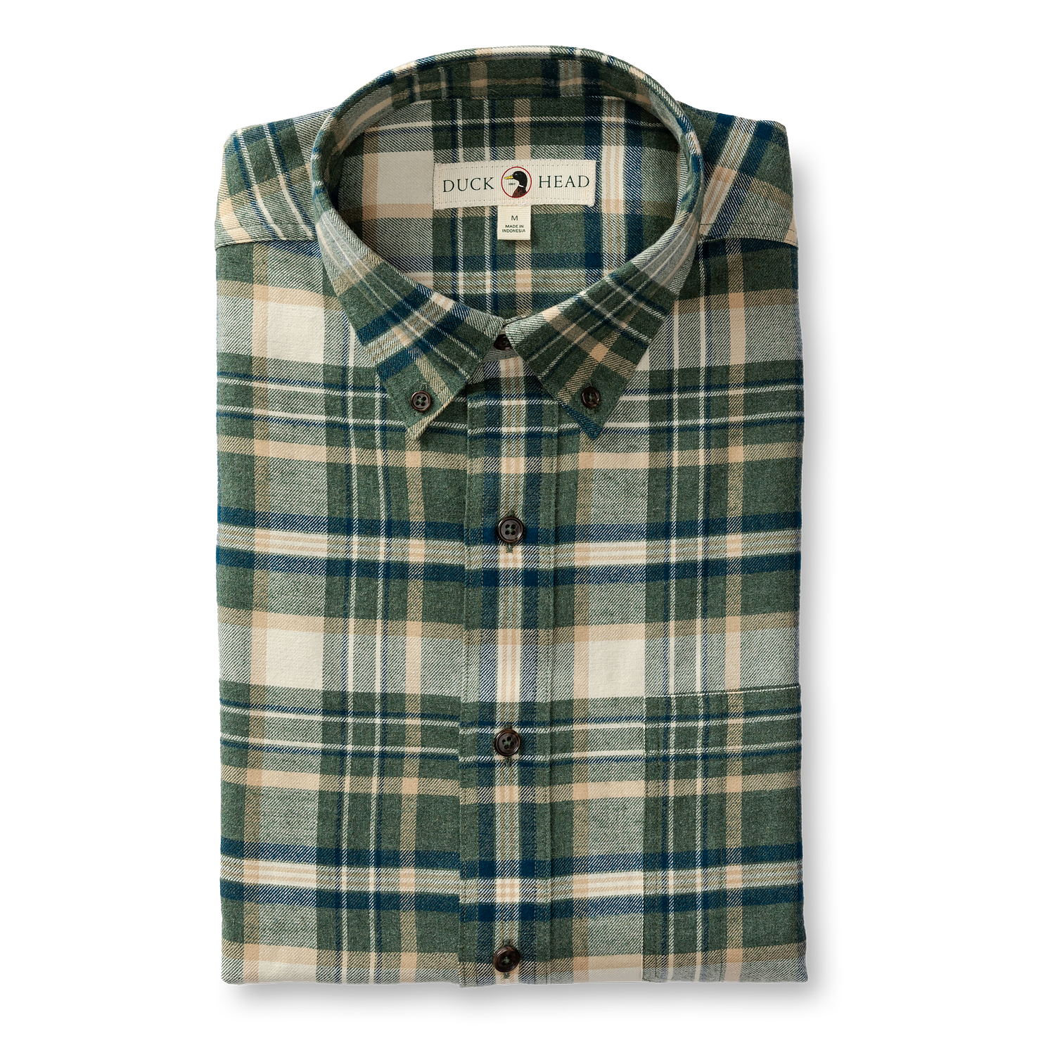Stoker Plaid Cotton Flannel Sport Shirt