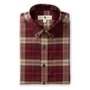 Cotton Flannel Sport Shirt - Buckner Plaid - Tawny Port