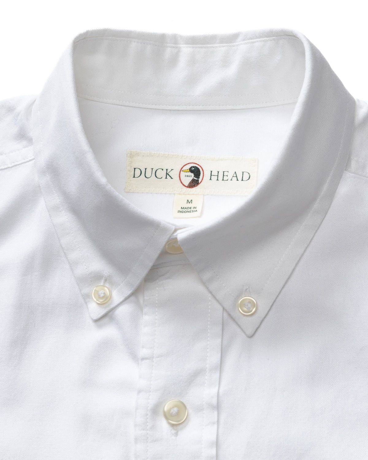 Cotton Oxford Sport Shirt - Morris Solid - White