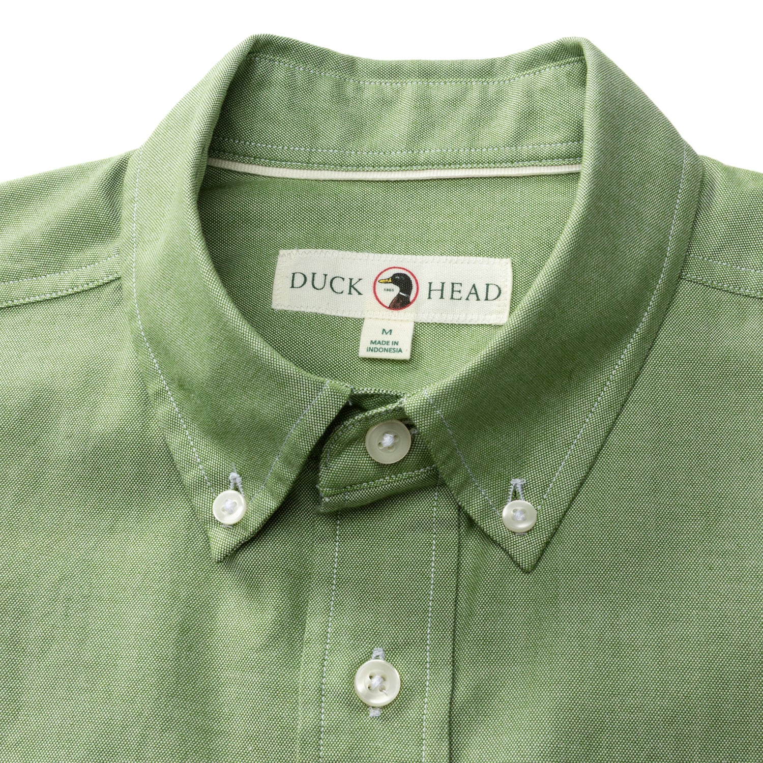 Cotton Oxford Sport Shirt - Morris Solid - Forest Green