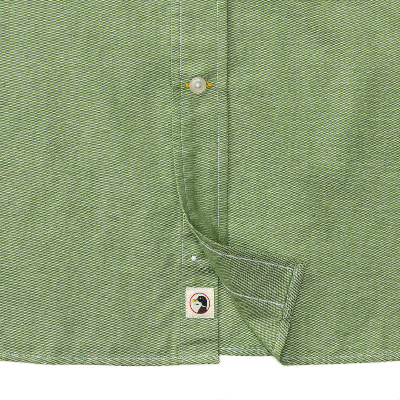 Cotton Oxford Sport Shirt - Morris Solid - Forest Green