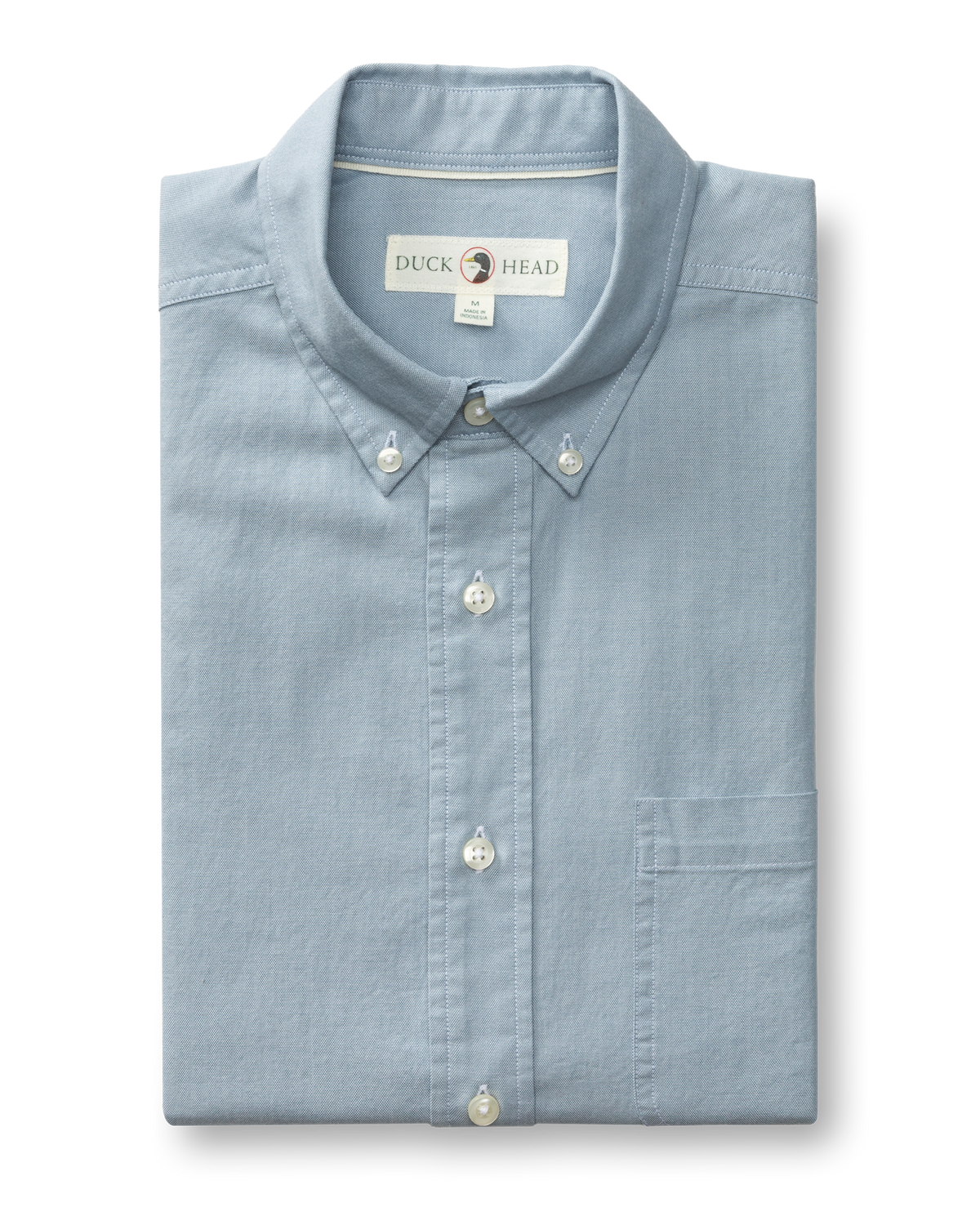 Cotton Oxford Sport Shirt - Morris Solid - Windblown Sky