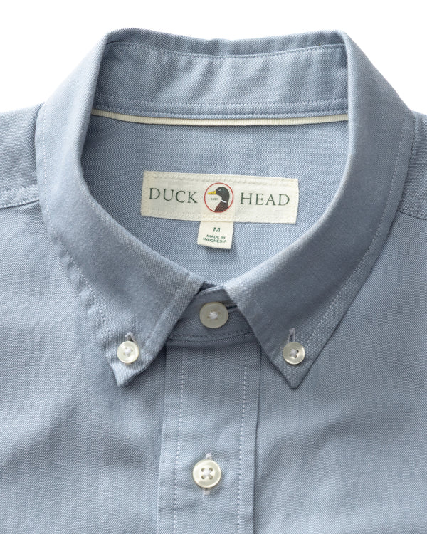 Cotton Oxford Sport Shirt - Morris Solid - Windblown Sky