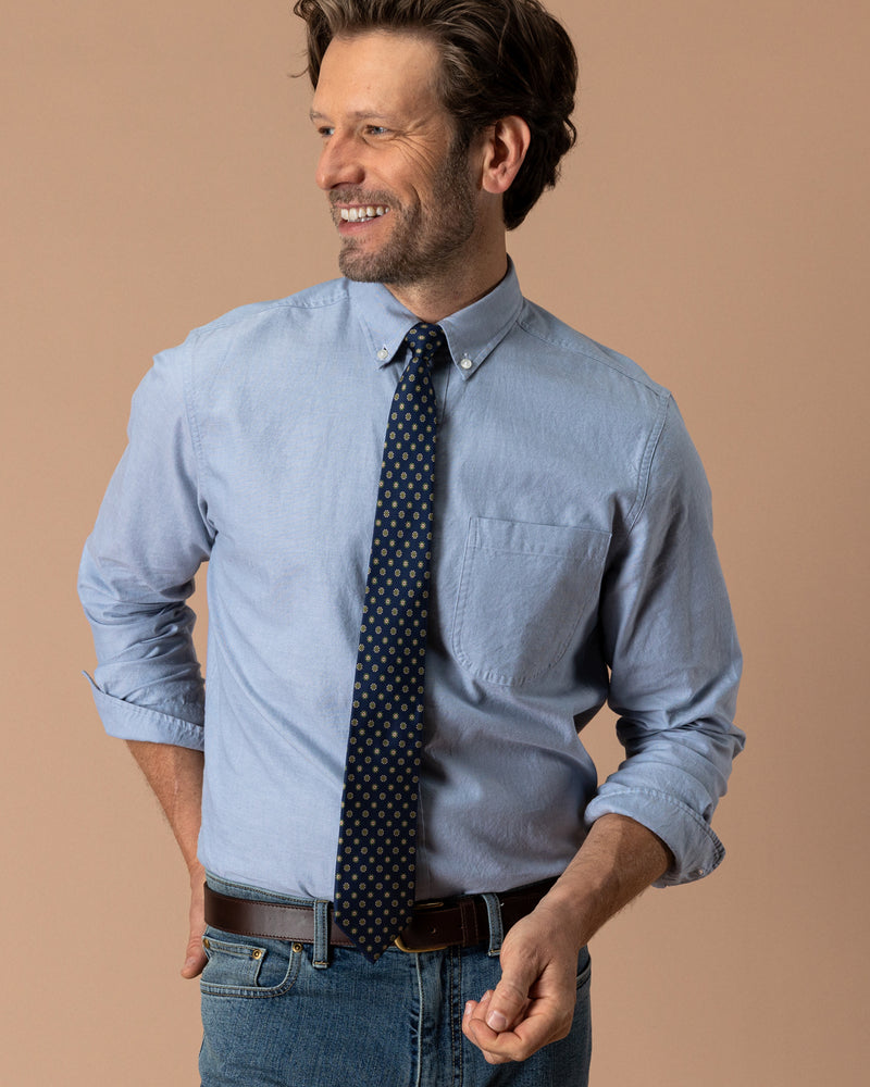 Cotton Oxford Sport Shirt - Morris Solid - Windblown Sky