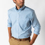 Cotton Oxford Sport Shirt - Morris Solid - Lake Blue