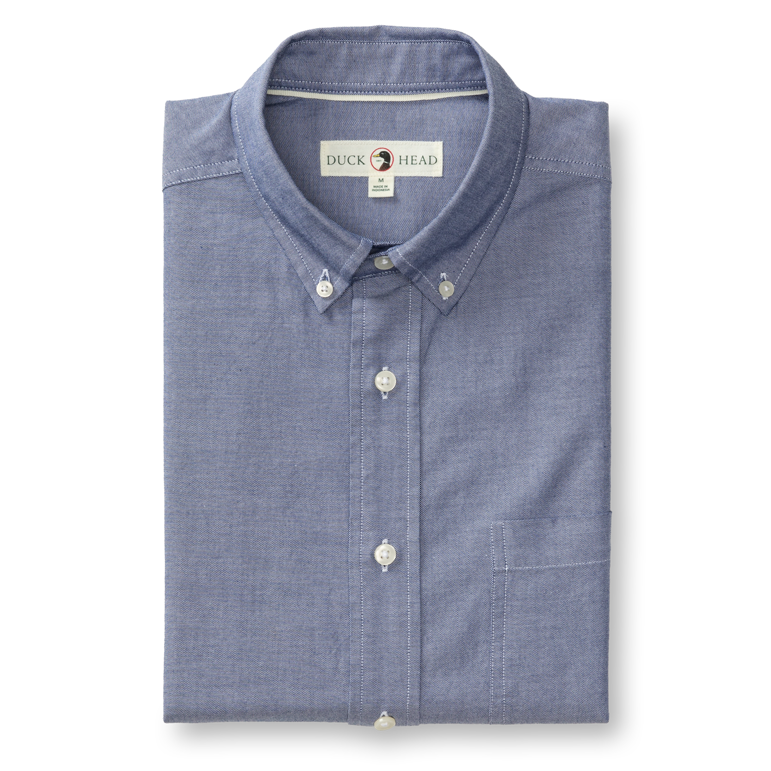 Cotton Oxford Sport Shirt - Morris Solid - Beacon Blue