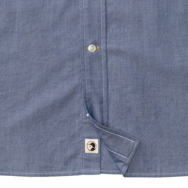 Cotton Oxford Sport Shirt - Morris Solid - Beacon Blue