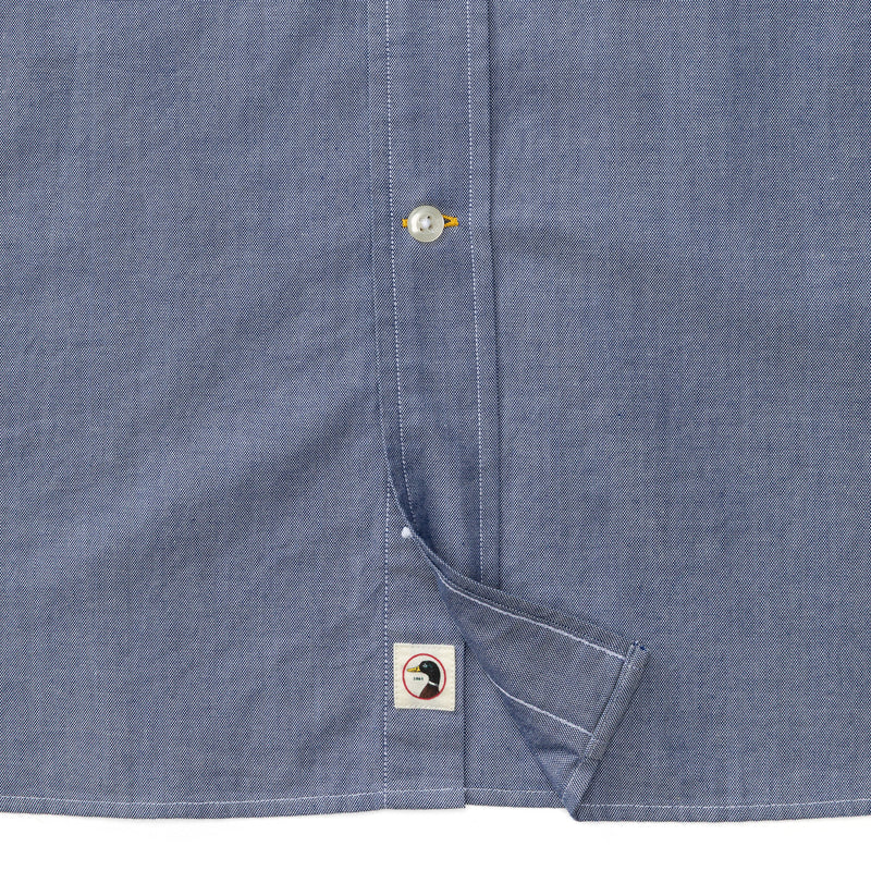 Cotton Oxford Sport Shirt - Morris Solid - Beacon Blue