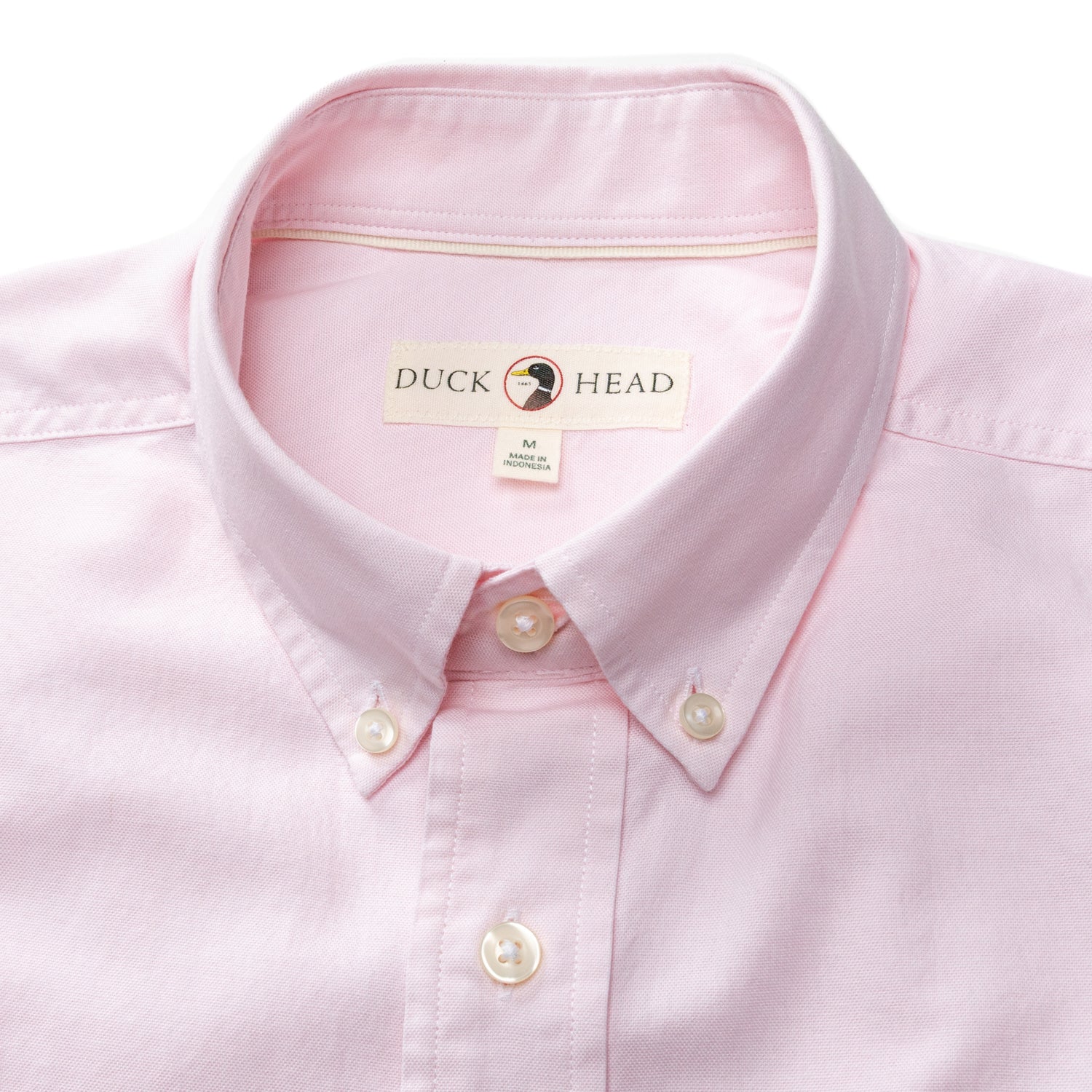 Cotton Oxford Sport Shirt - Morris Solid - Pale Pink