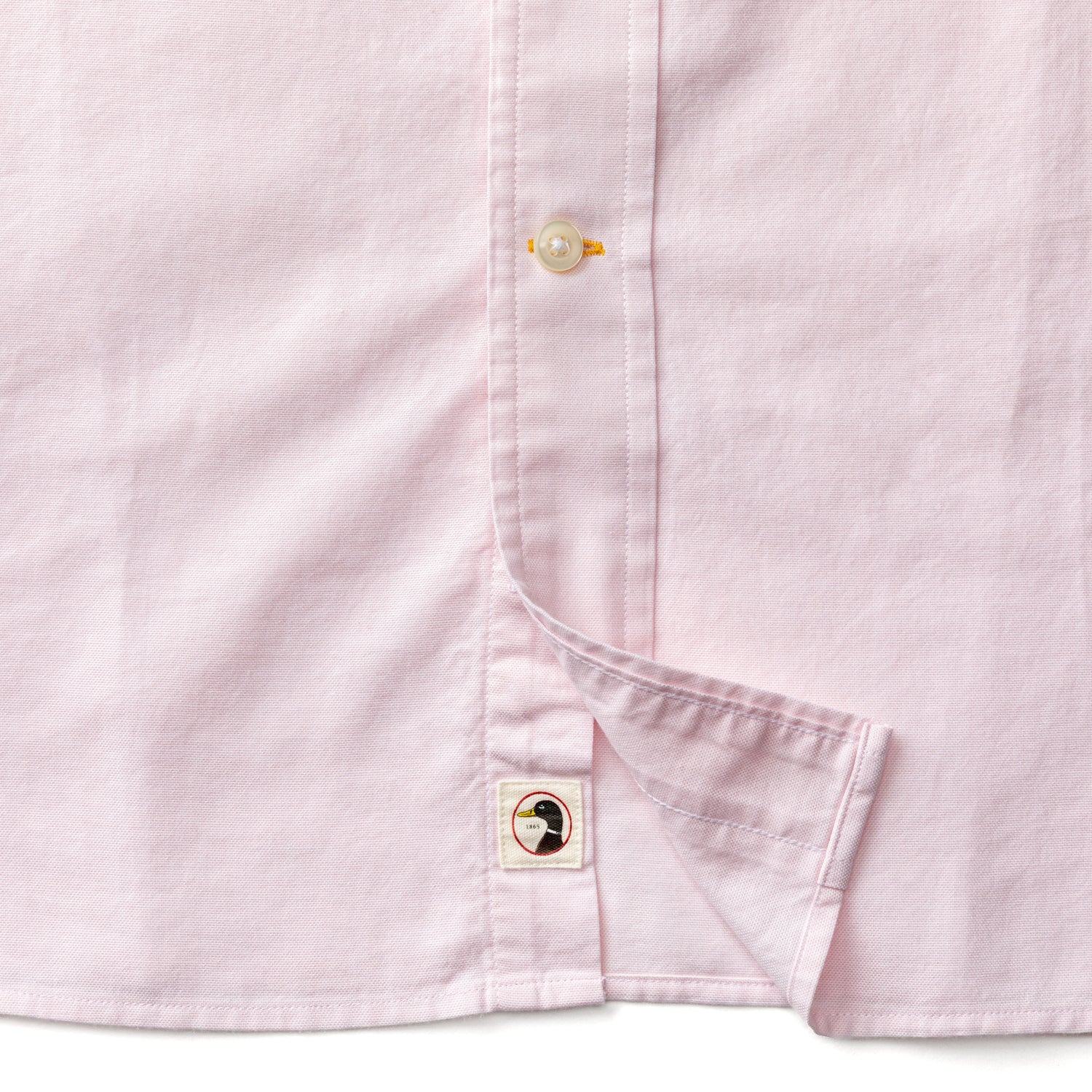 Cotton Oxford Sport Shirt - Morris Solid - Pale Pink