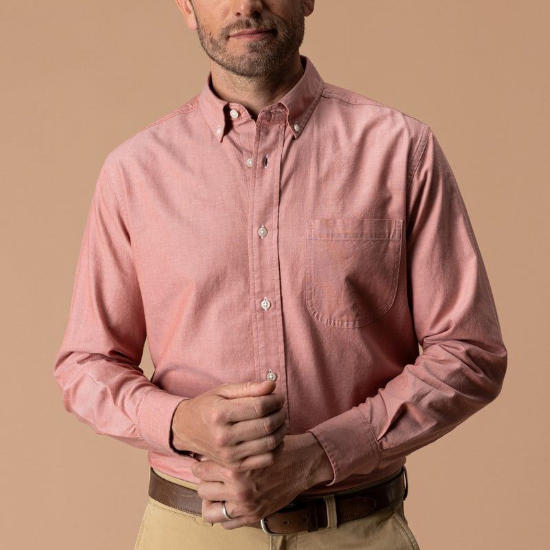 Cotton Oxford Sport Shirt - Morris Solid