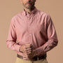 Cotton Oxford Sport Shirt - Morris Solid - Cedarwood Red